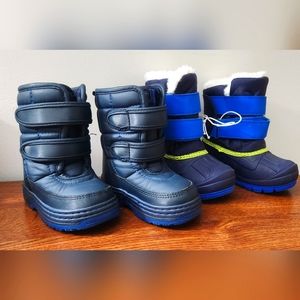 Two pairs of toddler snow boots